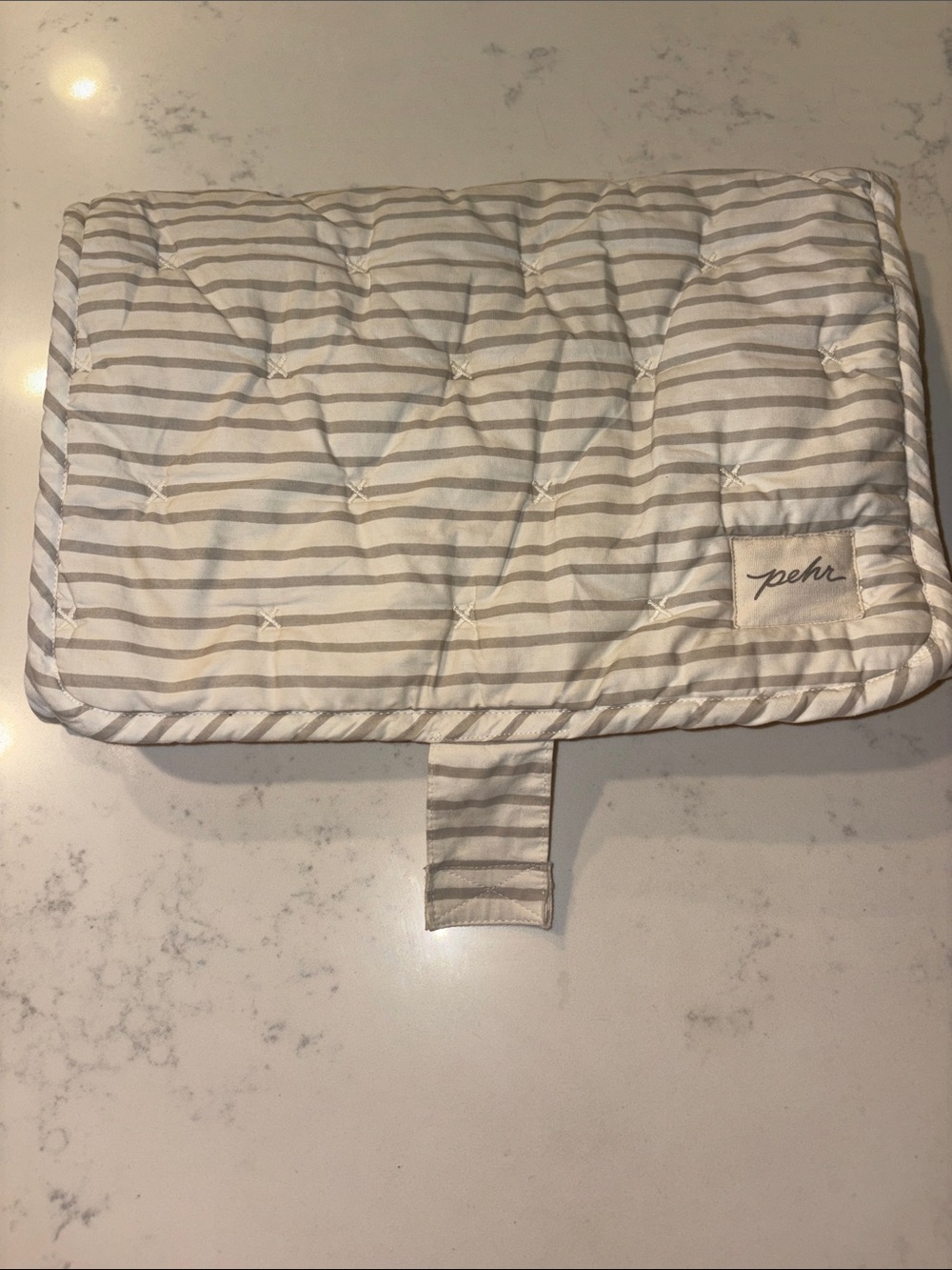 Pehr Striped Changing Pad Cover in Grey Stripe